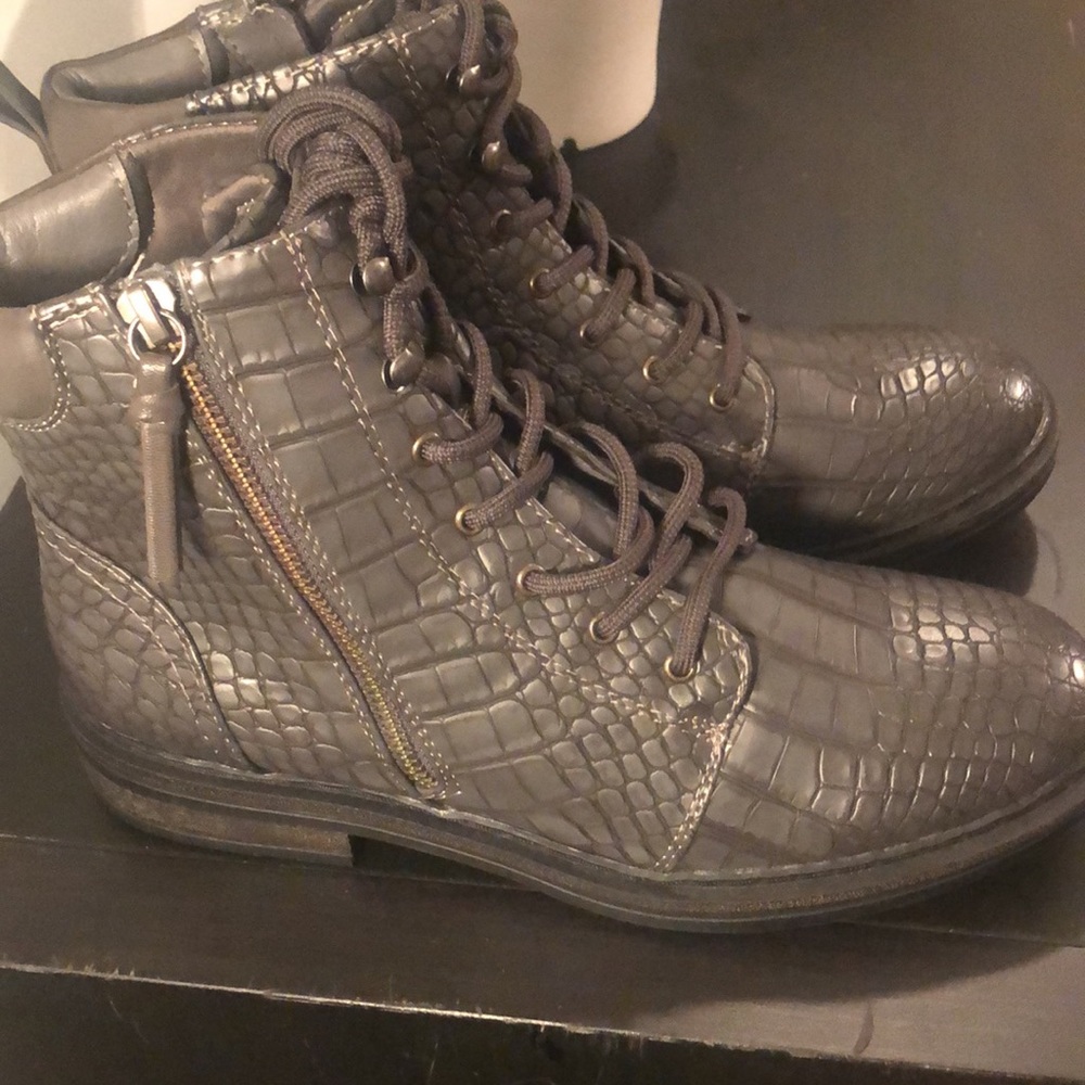 BareTraps Textured Combat Boots